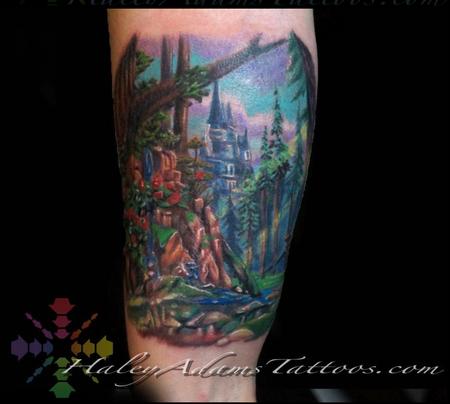 Tattoos - Beauty and the Beast Forest tattoo - 127716